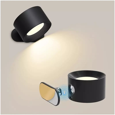 360 graus para girar luz de leitura fixada na parede do diodo emissor de luz do controle magnético do toque para o quarto