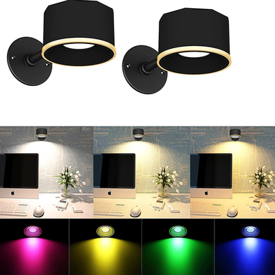 RGB que lê a lâmpada de cabeceira recarregável, luz magnética sem fio da parede com telecontrole